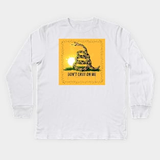 dont tread on me, with liquid Kids Long Sleeve T-Shirt